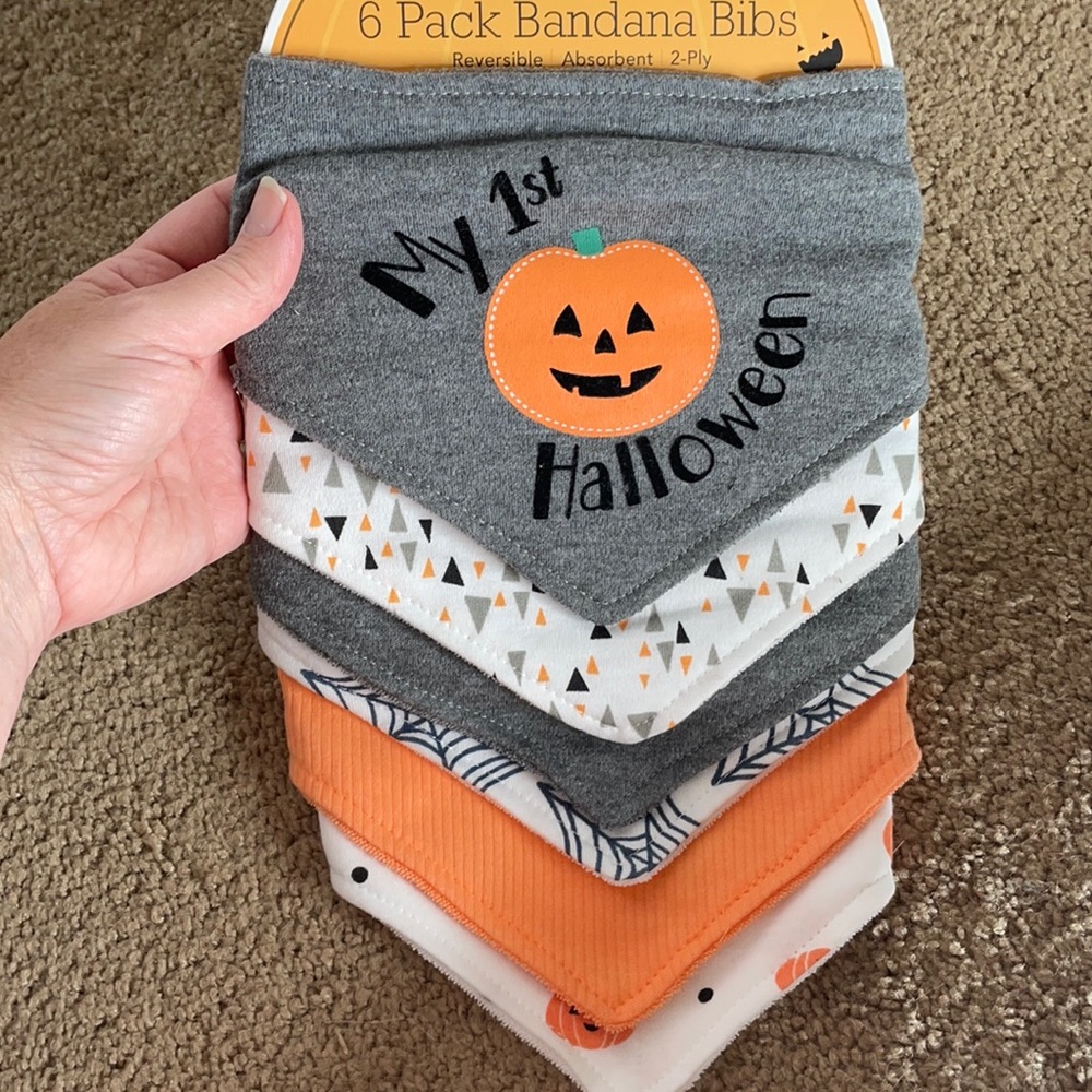 New 6 pack Dog Bandanas Halloween Fall